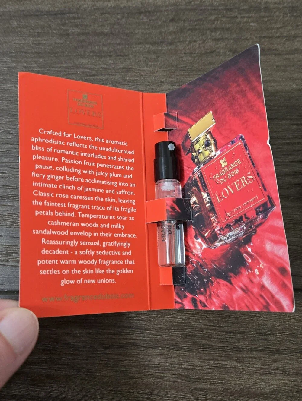 Fragrance Du Bois two samples